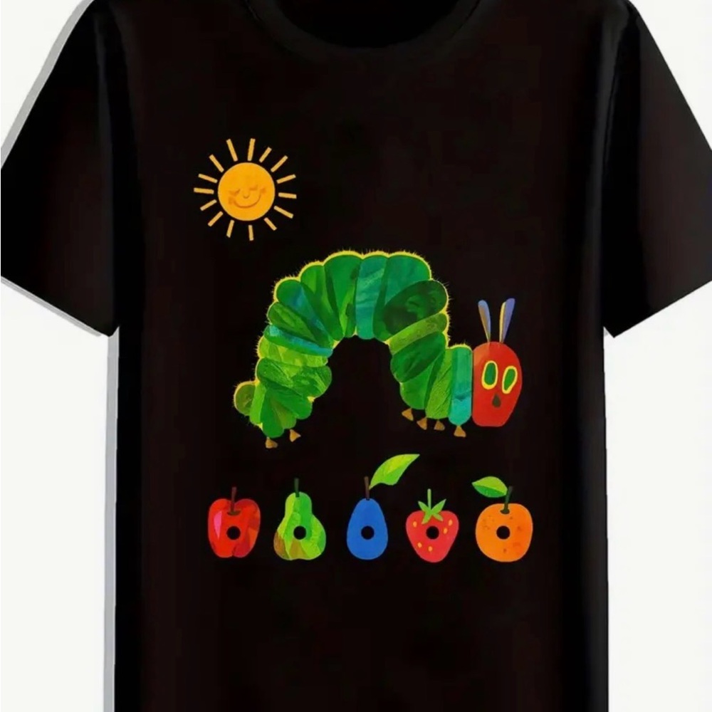 NEW Black Caterpillar Graphic Tee